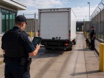 Balancing Security and Throughput at Correctional Vehicle Checkpoints